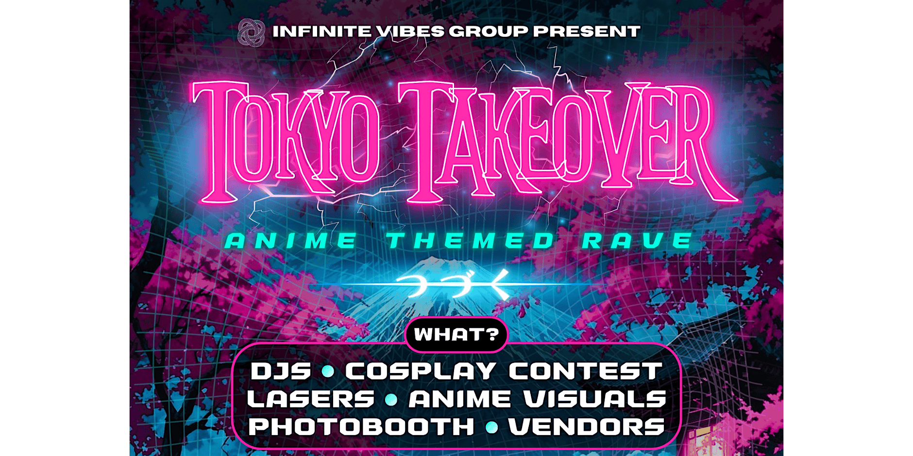 Tokyo Takeover: Anime x Rave at 1884 Lounge @ Minglewood Plaza – Memphis, TN