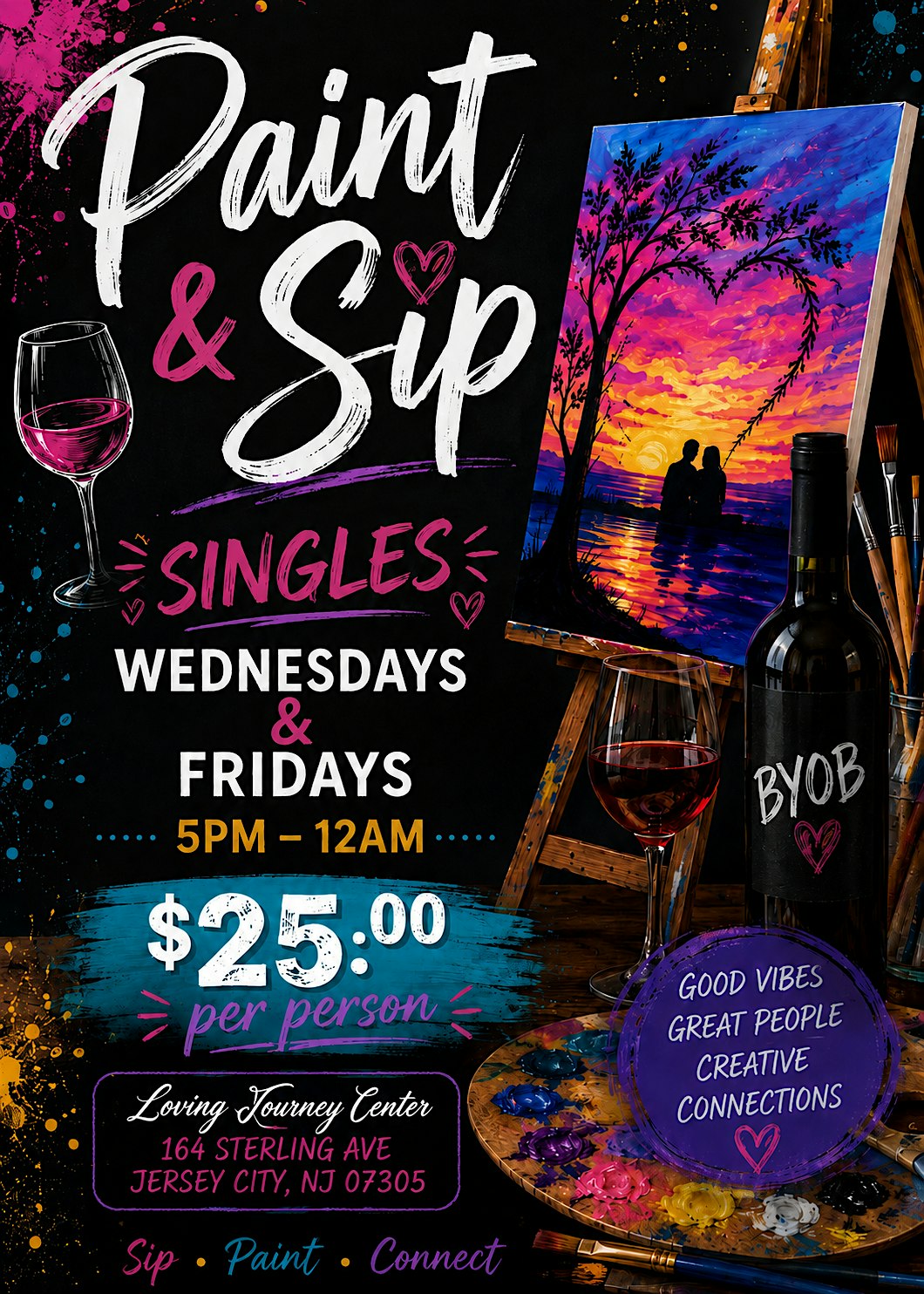 PAINT & SIP BYOB at 164 Sterling Ave – Jersey City, NJ