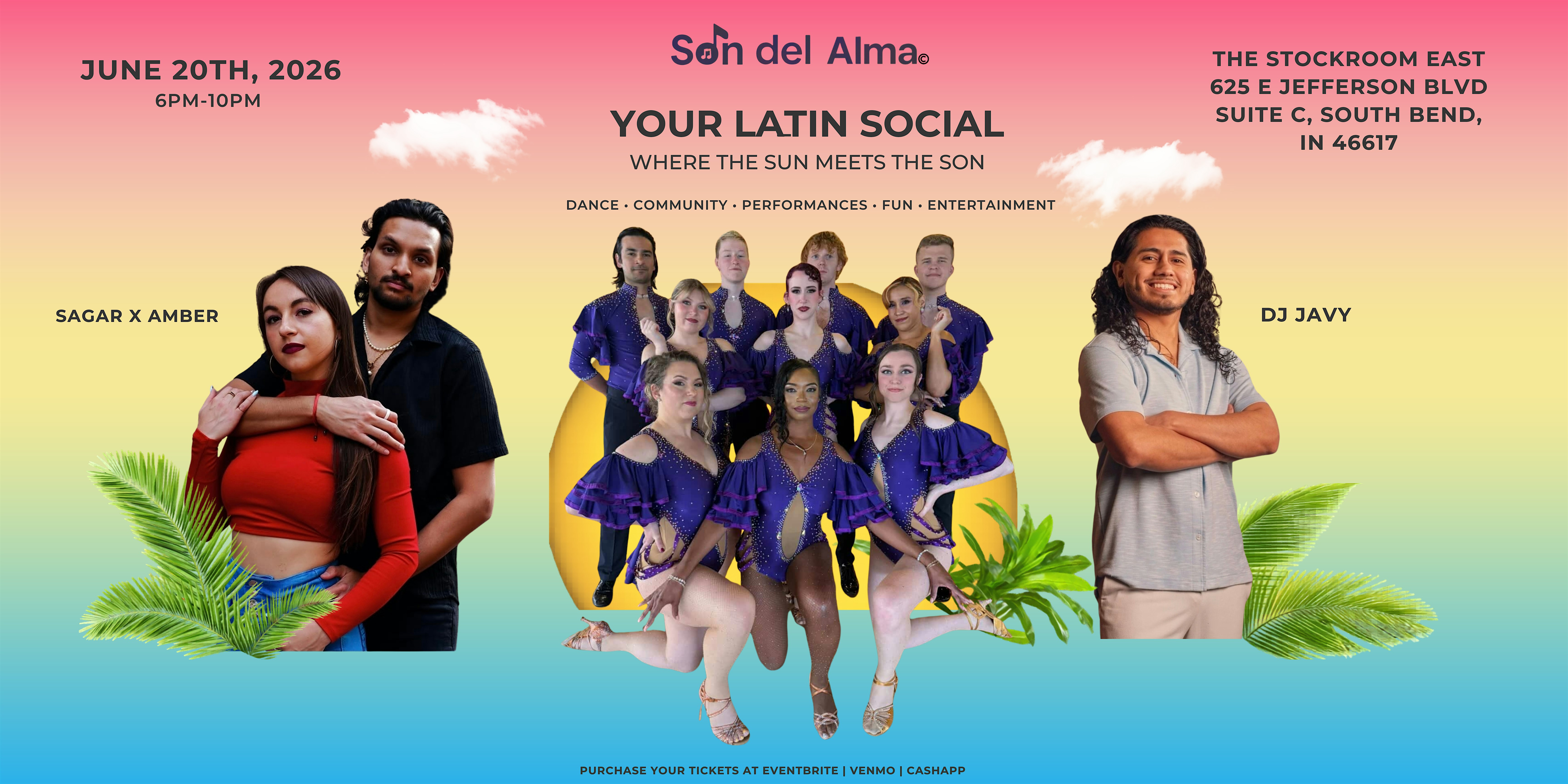 Your latin social- where the sun meets the son at Stockroom East – South Bend, IN