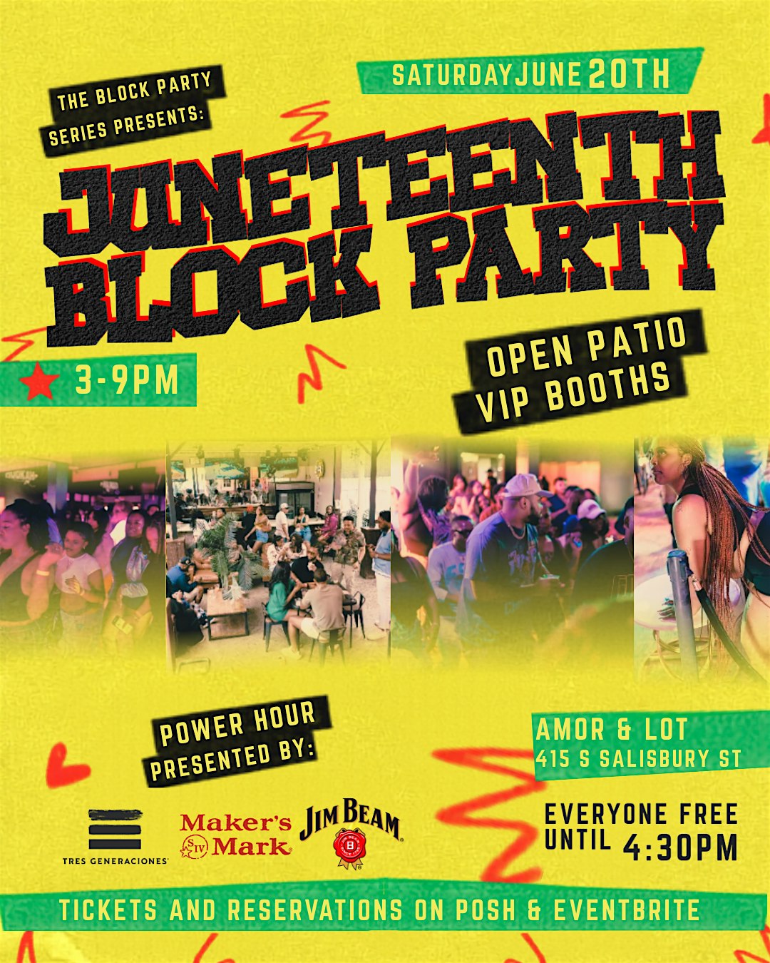 THE BLOCK PARTY SERIES PRESENTS: JUNETEENTH BLOCK PARTY at Amor – Raleigh, NC