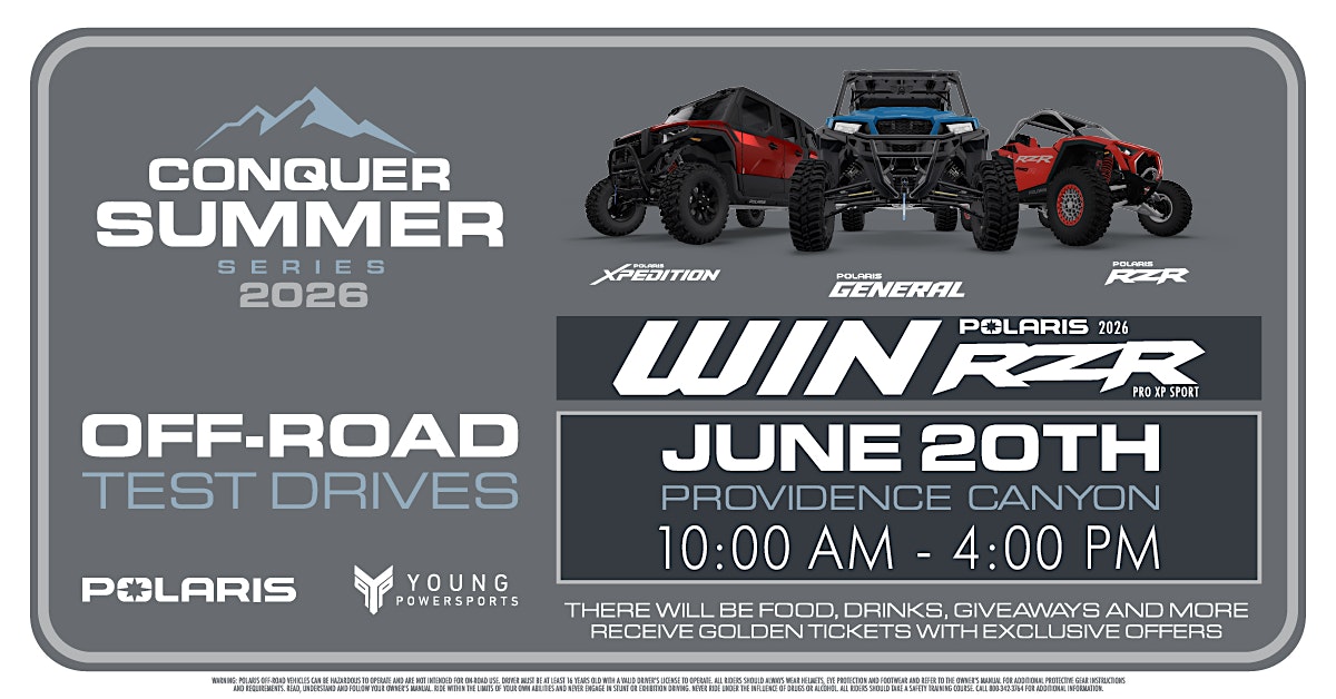 Young Powersports x Polaris Conquer Summer Series at Providence Canyon First Lot – Providence, UT