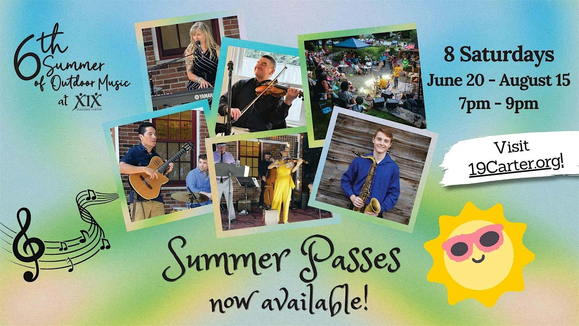 19 Carter’s Outdoor Summer Concert Series Summer Pass! at 19 Carter, Carter Street, Berlin, MA, USA – Berlin, MA