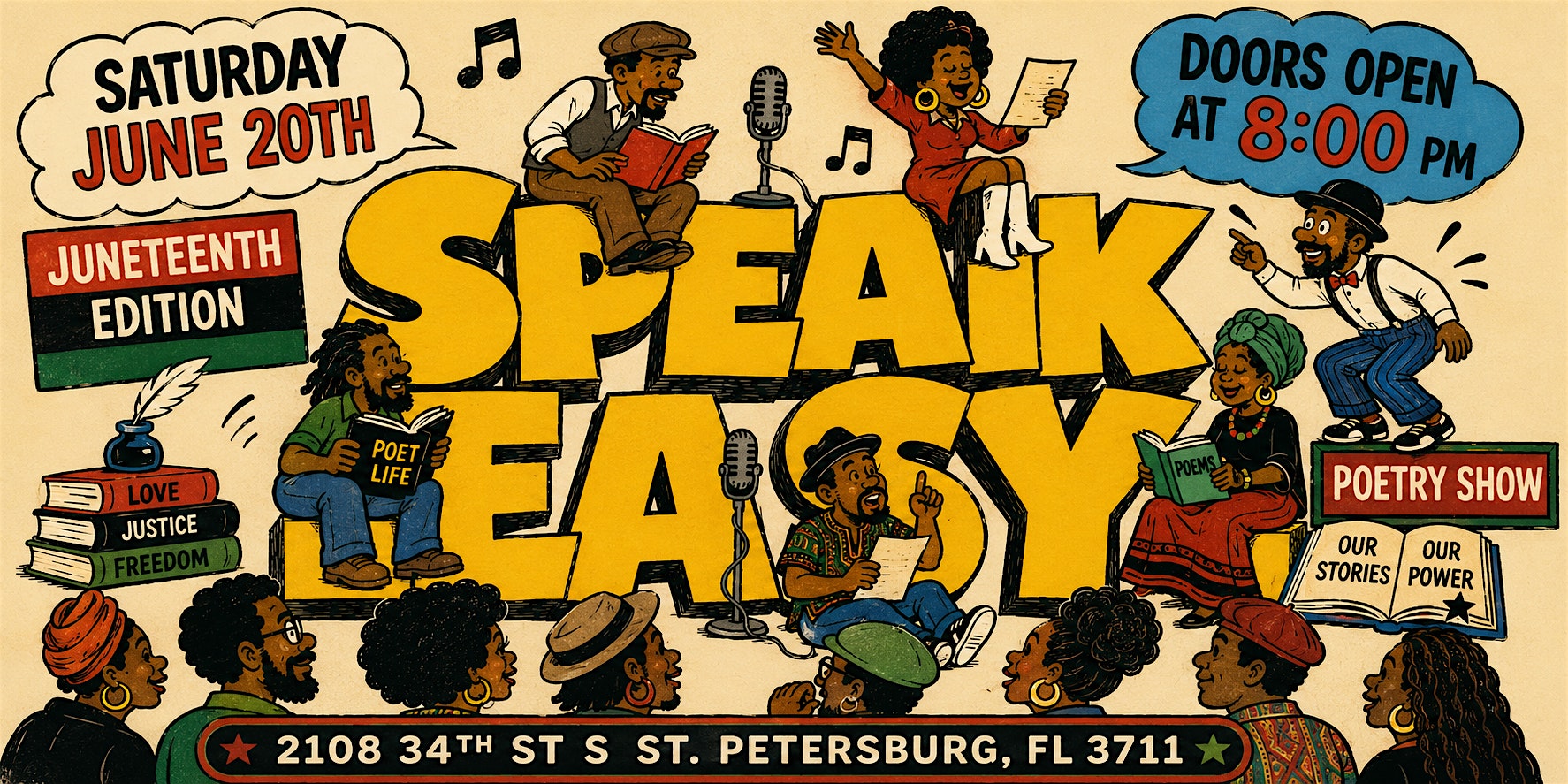 SPEAK EASY:Words That Breathe JUNETEENTH EDITION at Culture Creative – St. Petersburg, FL