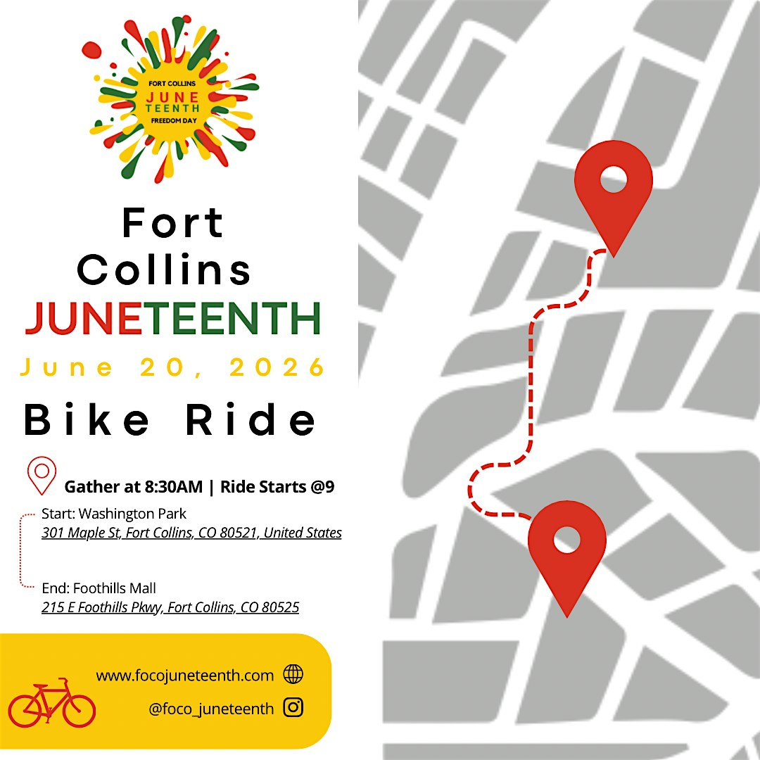 Fort Collins Juneteenth Ride at Washington Park – Fort Collins, CO