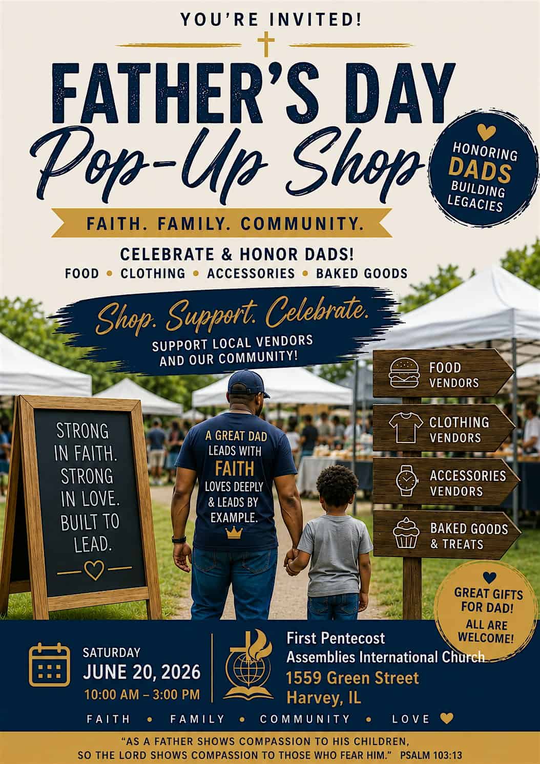 Fathers Day Vendor Pop Up Shop at Vendor Pop Up – Harvey, IL