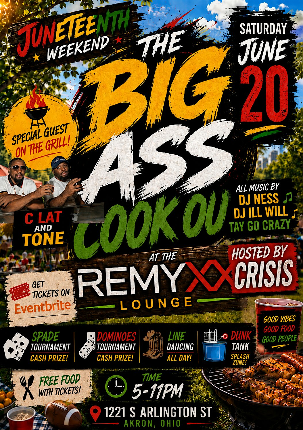 The big ass cookout at The remyxx lounge – Akron, OH