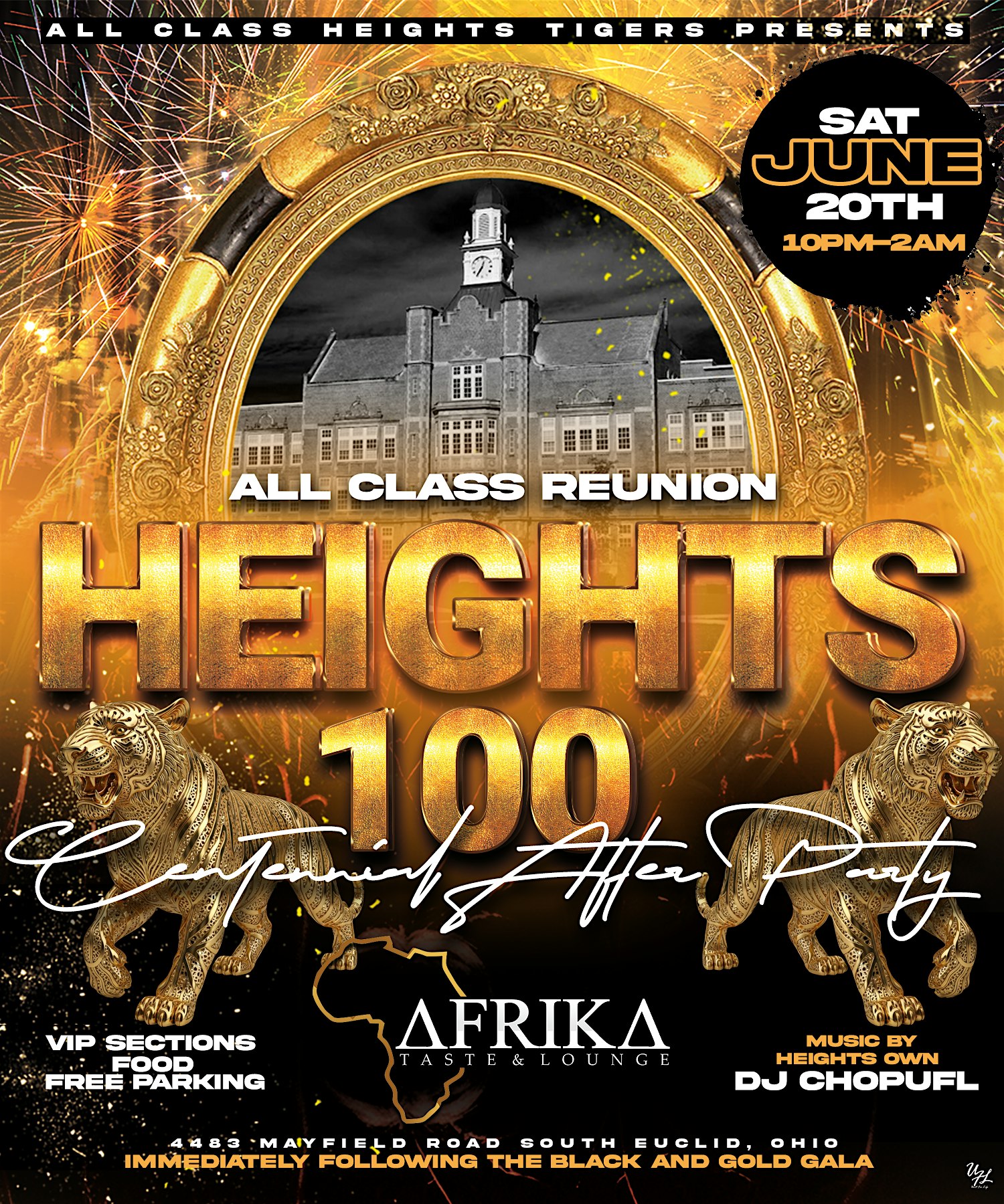 Heights 100 Year Celebration After Party! at AFRIKA Taste And Lounge – South Euclid, OH