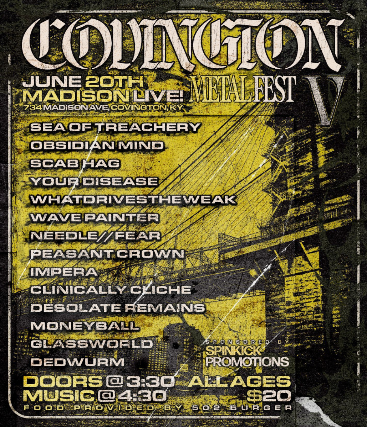 Covington Metal Fest V at Madison Live (734) – Covington, KY