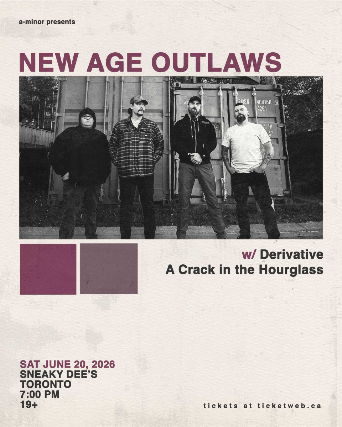 New Age Outlaws w/ Derivative & A Crack in the Hourglass at Sneaky Dee’s Concert Venue – Toronto, ON