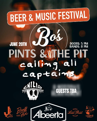PINT’S & THE PIT | CALLING ALL CAPTAINS, CHILIO & GUESTS at Bo’s Bar & Stage – Red Deer, Canada