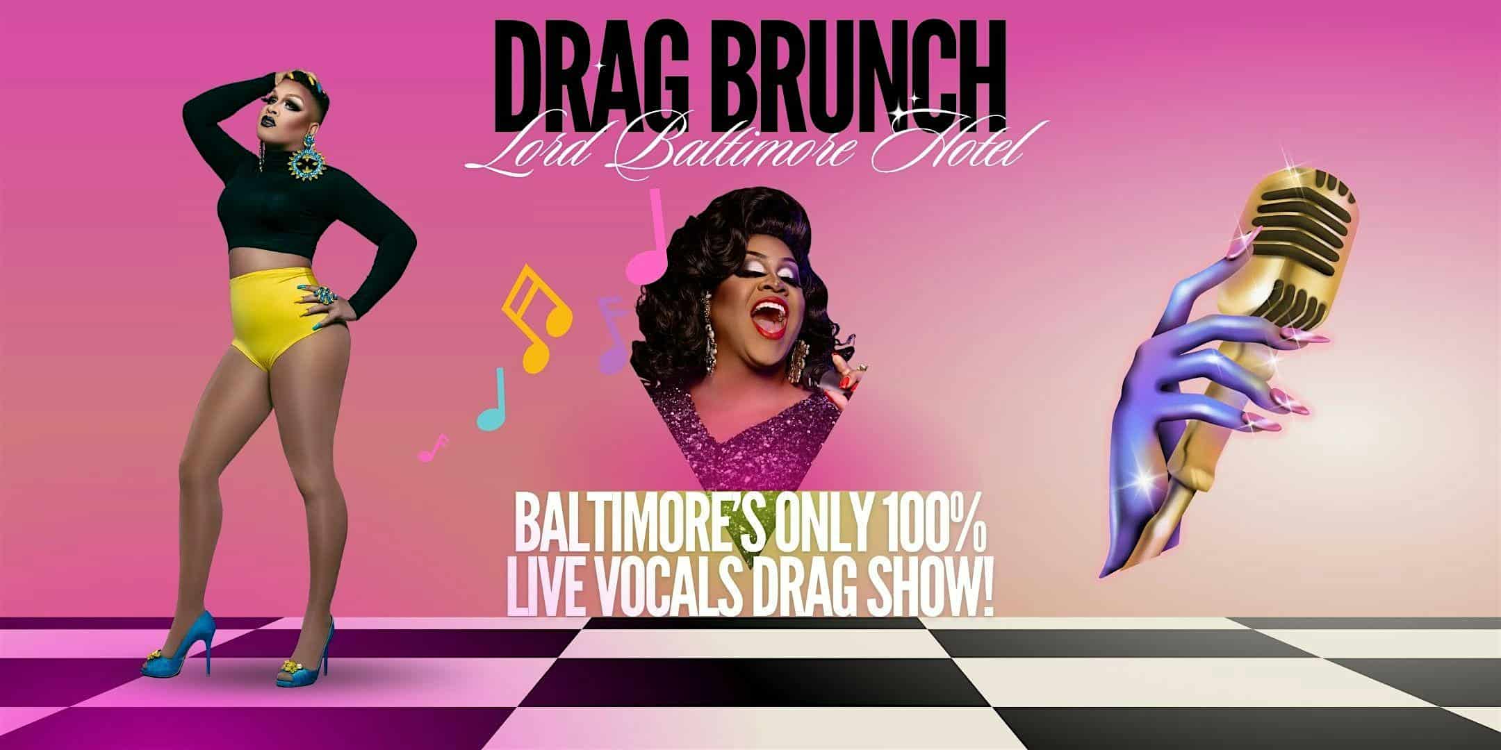 Drag Brunch LIVE! at Poe’s Magic at The Lord Baltimore Hotel – Baltimore, MD