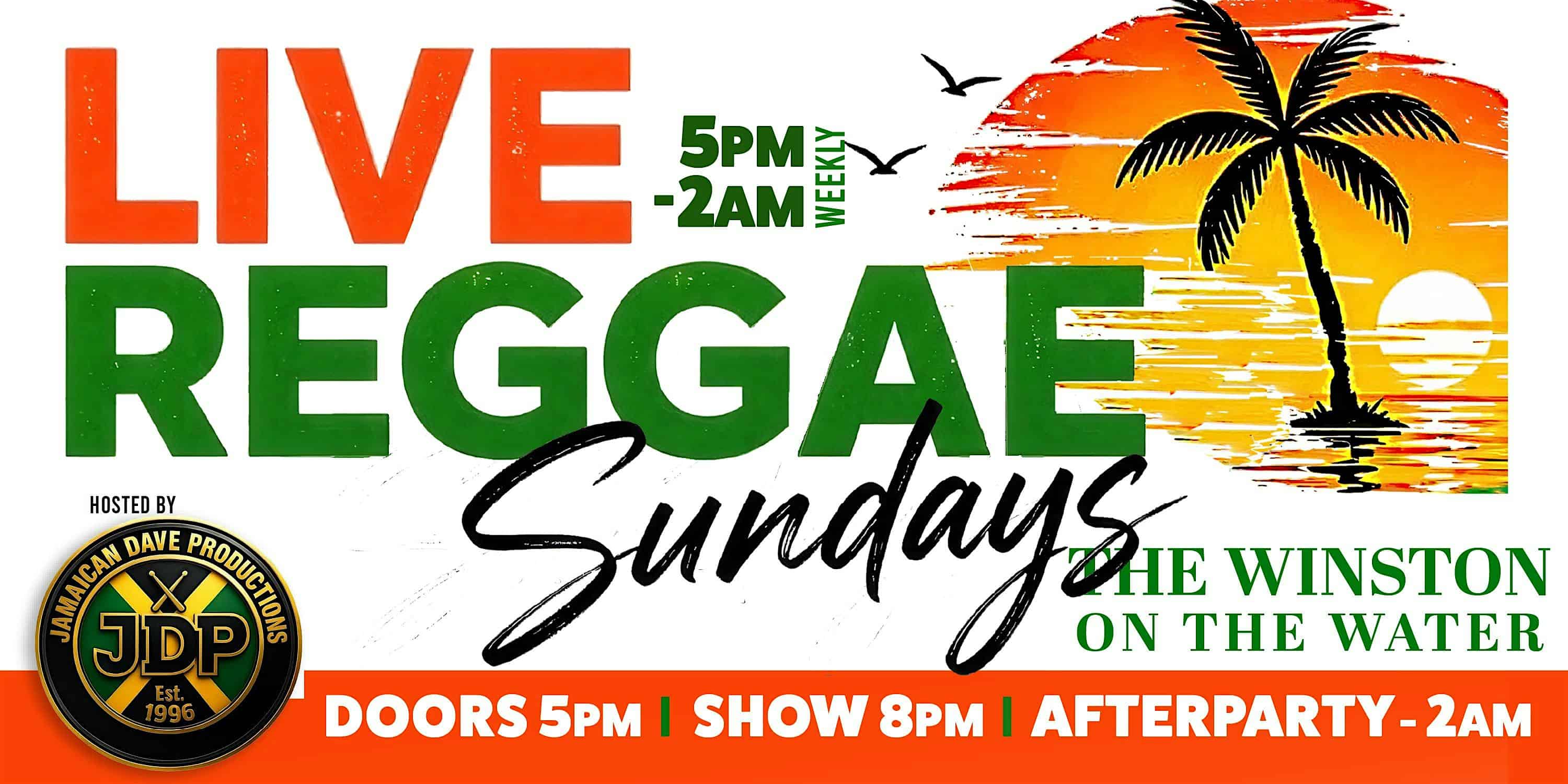 Live Reggae Sundays at Winston On The Water – Philadelphia, PA