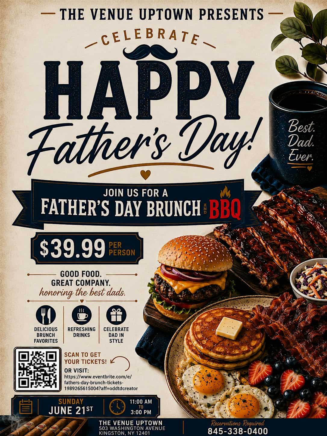 Fathers Day Brunch/BBQ at 503 Washington Ave – Kingston, NY