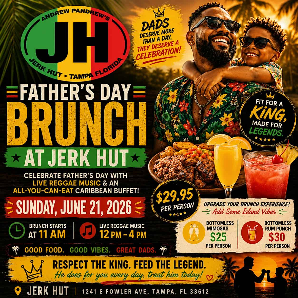 Fathers Day Brunch 2026 – Tampa, Florida at 1241 E Fowler Ave – Tampa, FL