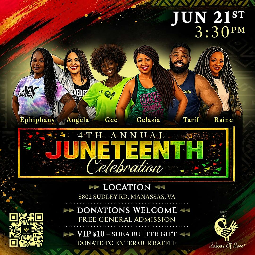 4th Annual Juneteenth Celebration at 8802 Sudley Service Rd – Manassas, VA