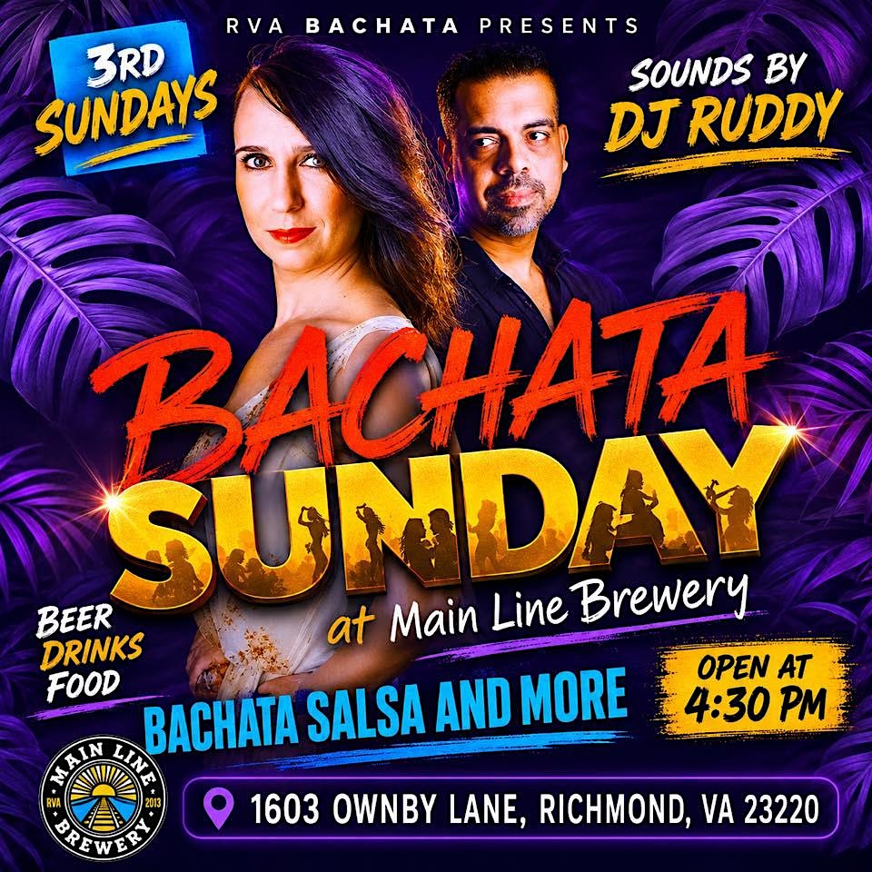 RVA Bachata Sunday at Main Line – Father’s Day Edition at Main Line Brewery – Richmond, VA