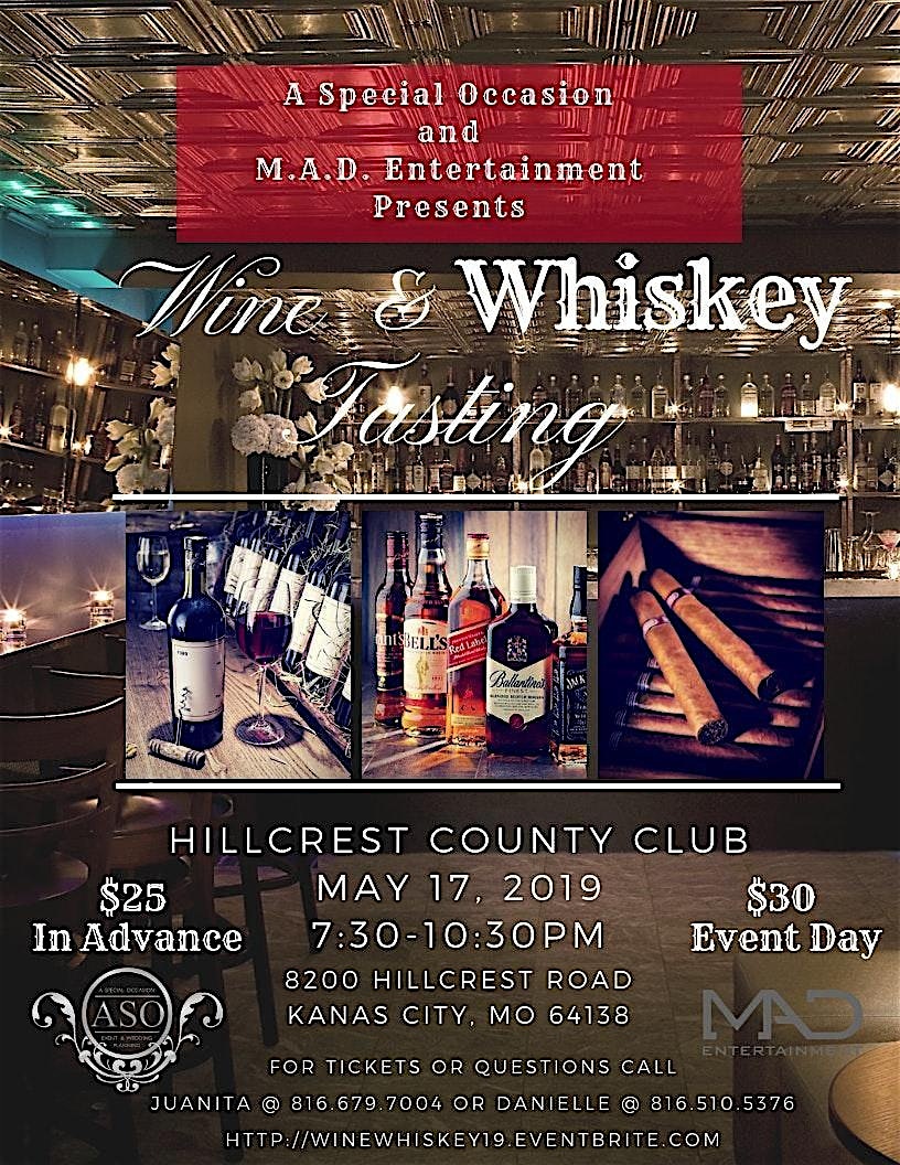 Wine and Whiskey Tasting 2026 at 8709 E 63rd St – Kansas City, MO