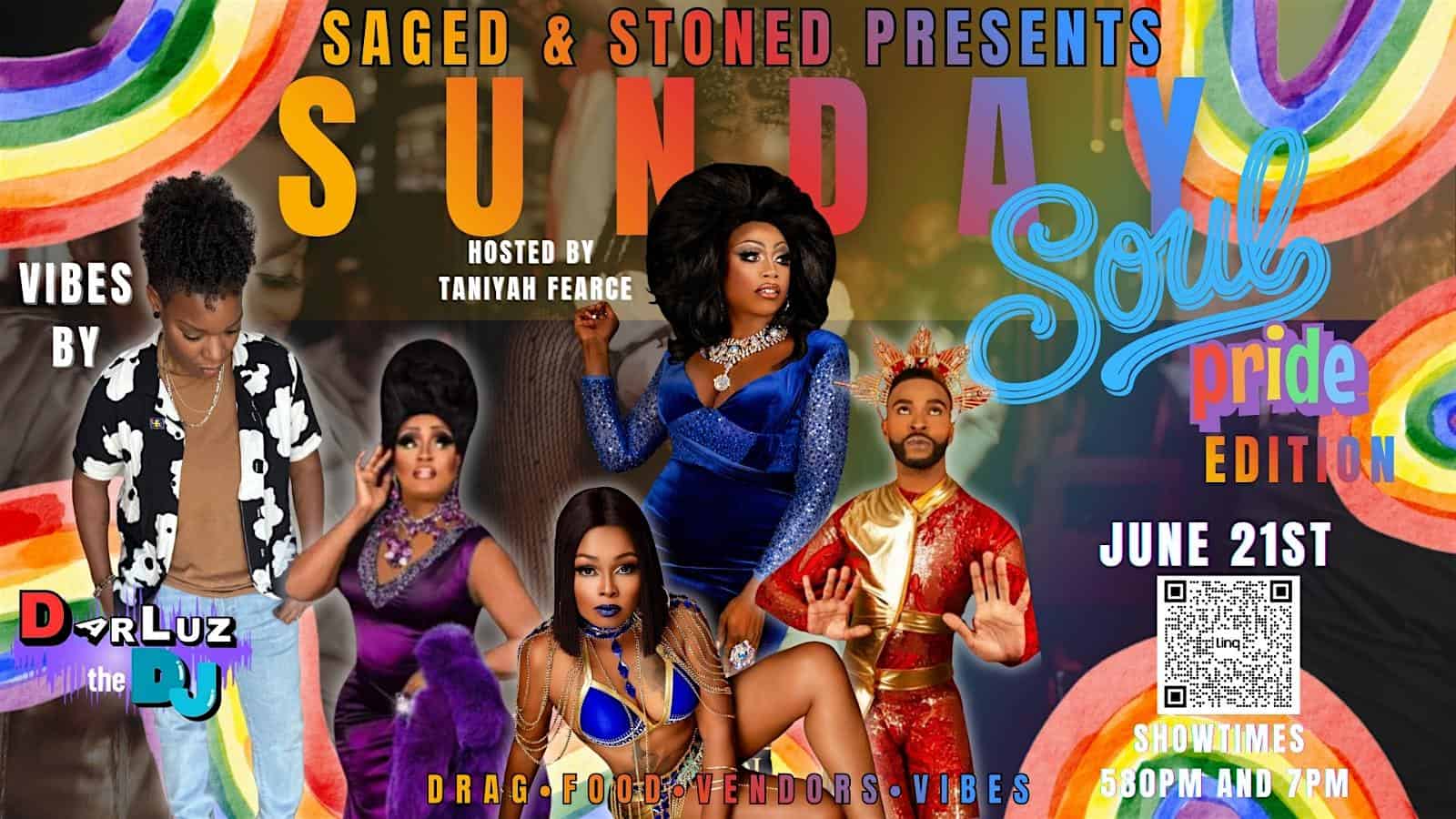 Saged and Stoned Presents: Sunday Soul. Eat. Drag. Dance. Vibe. at The Garage On Central – St. Petersburg, FL
