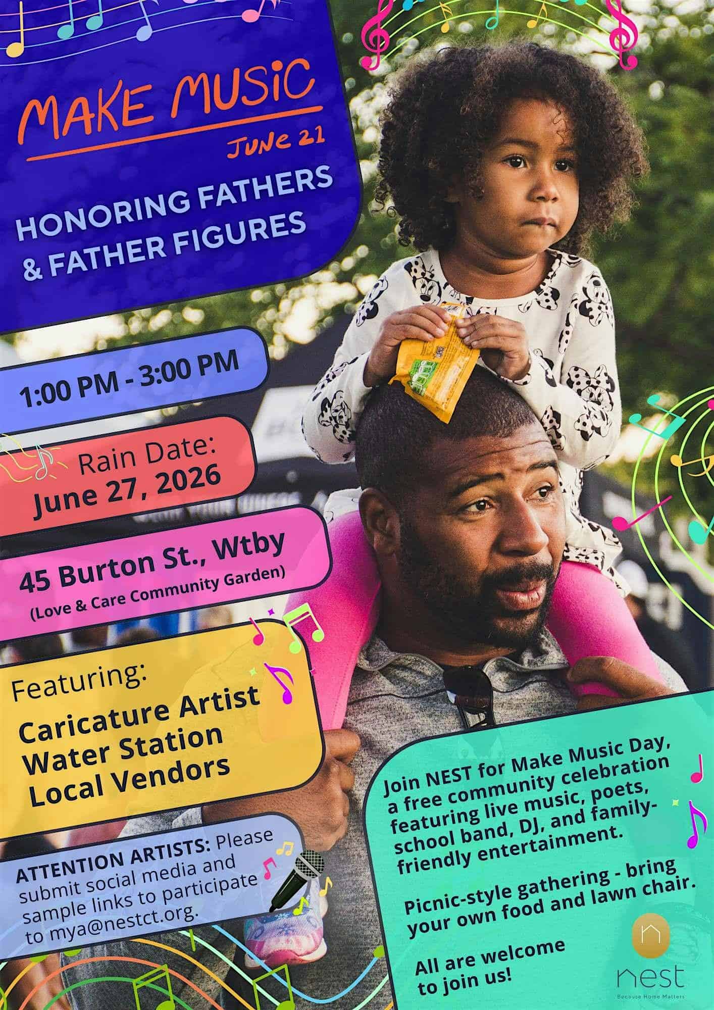 Make Music Day: Honoring Fathers & Father Figures at 45 Burton St – Waterbury, CT