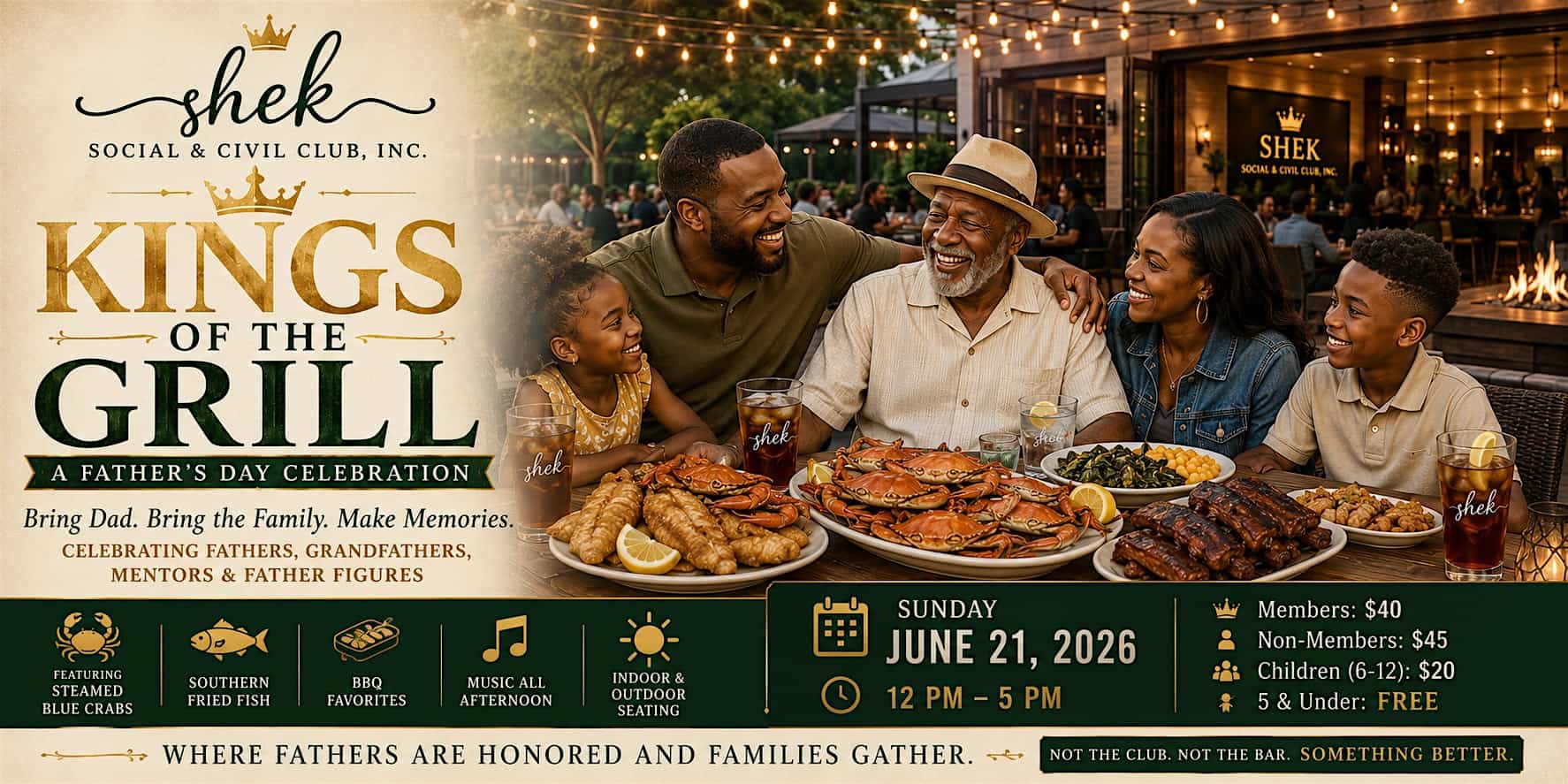 King of the Grill Fathers Day Cook Out at Sheks Social and Civil Club Inc – Chesapeake, VA
