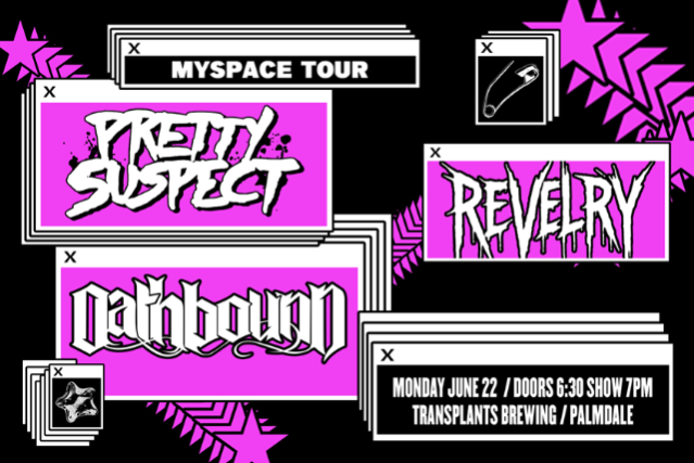 FREE SHOW: PRETTY SUSPECT / REVELRY / OATHBOUND at Transplants Brewing Company – Palmdale, CA