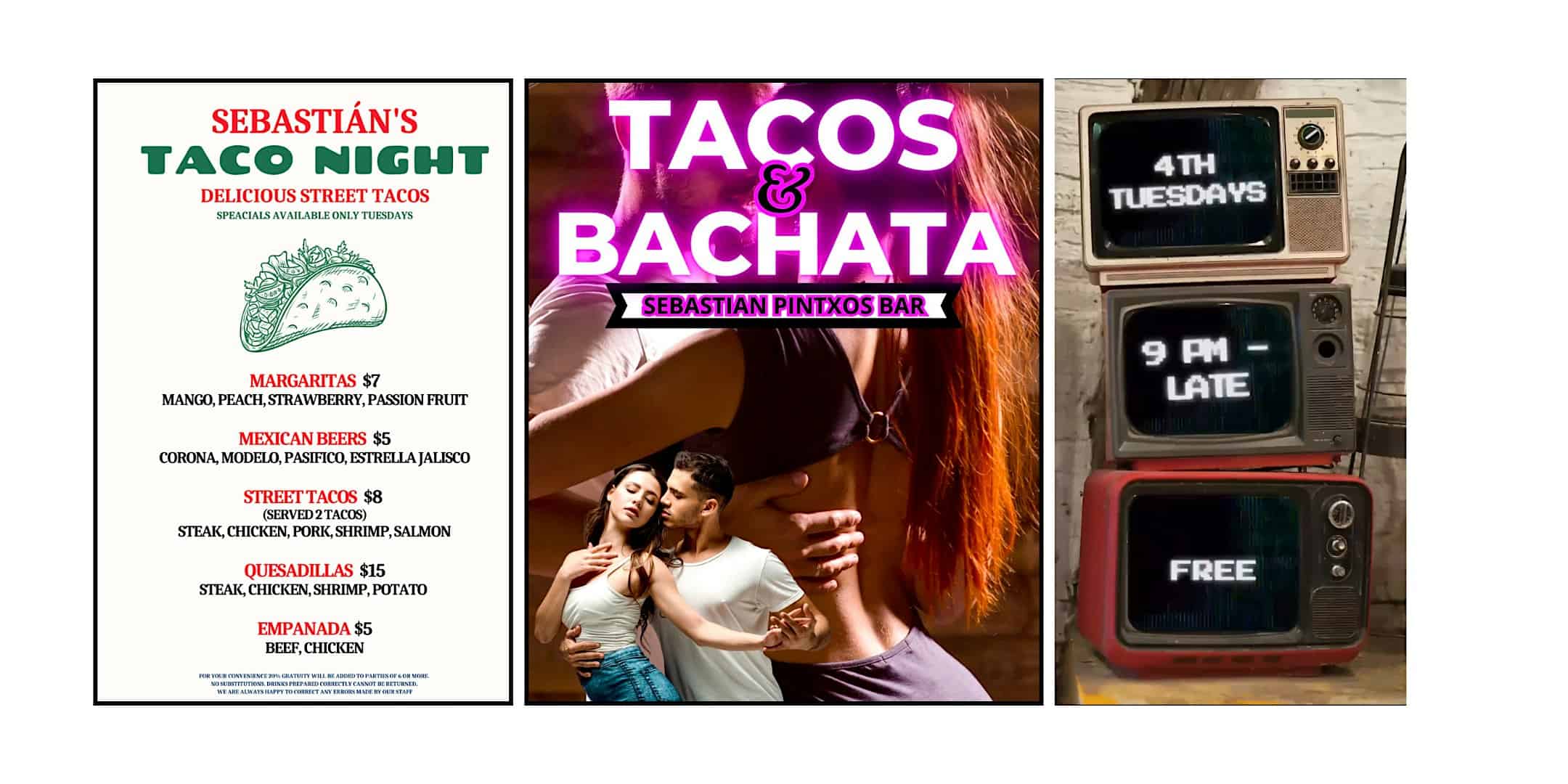 Tacos & Bachata at SEBASTIAN PINTXOS BAR – Atlanta, GA