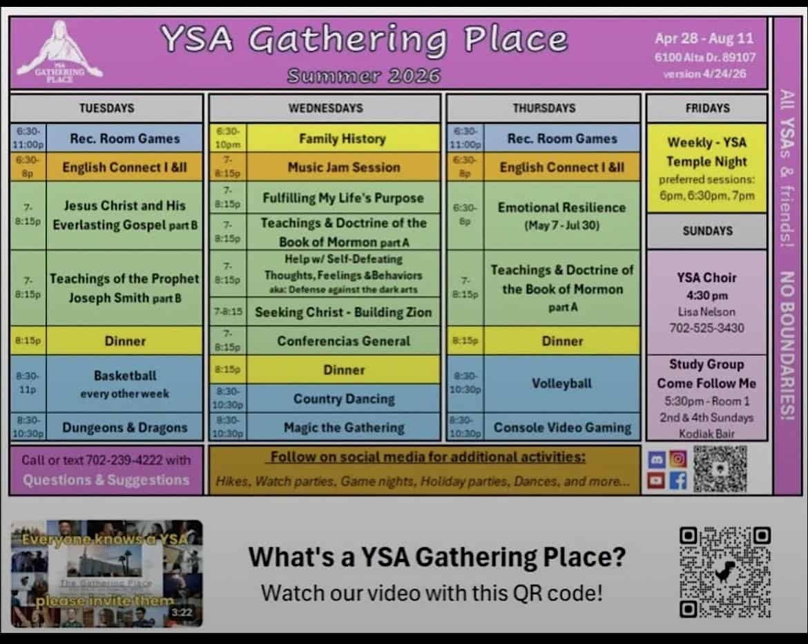 YSA Gathering Place at The Church of Jesus Christ of Latter-day Saints – Las Vegas, NV