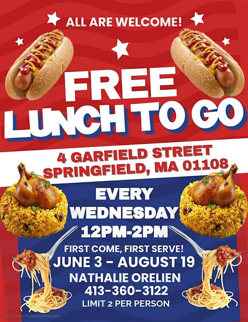 FREE LUNCH at 4 Garfield St – Springfield, MA