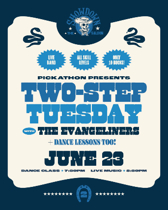 Two-Step Tuesday with The Evangeliners and Dance Lessons at Showdown Saloon – Portland, OR