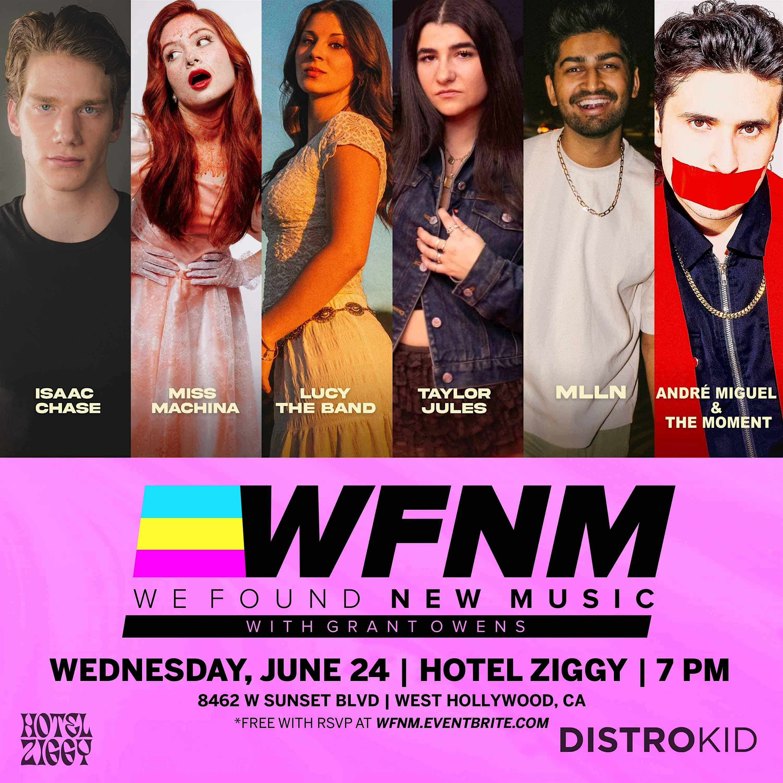 Taylor Jules, MLLN, lucy the band, André Miguel, MISS MACHINA, Isaac Chase at Hotel Ziggy Los Angeles – West Hollywood, CA