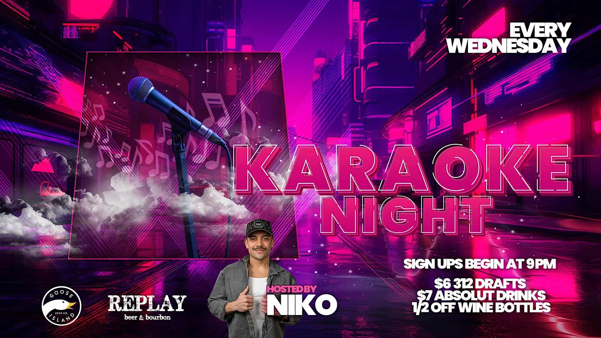 Karaoke Night at Replay Lakeview – Chicago, IL