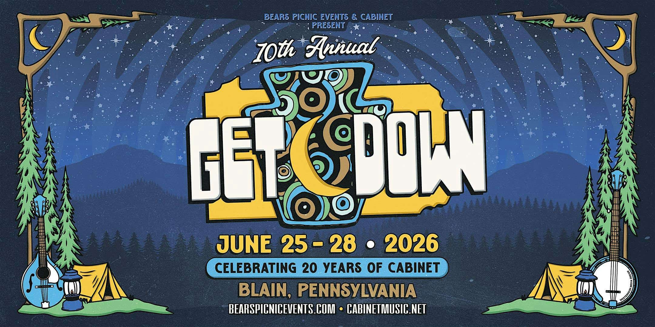 10th Annual GET DOWN featuring 2 Nights of CABINET! at Blain Picnic Grounds – Blain, PA