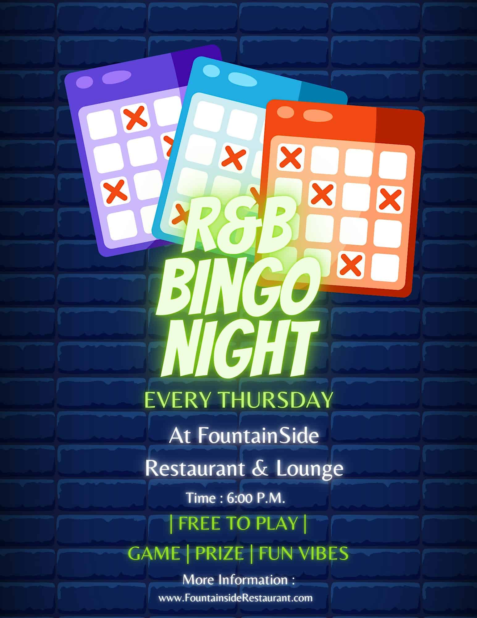 R&B Bingo at 1726 Reisterstown Rd – Pikesville, MD
