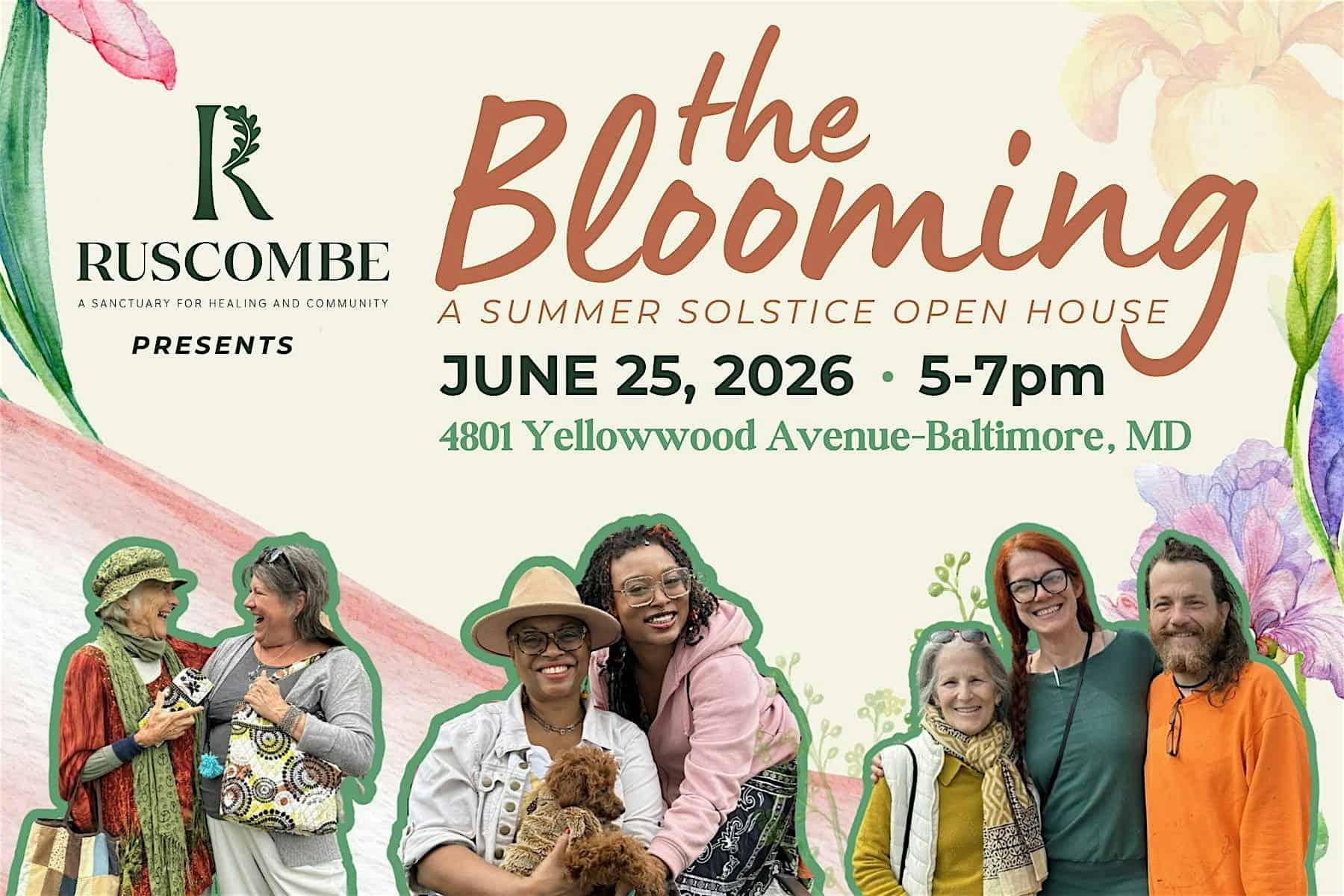 The Blooming: A Summer Solstice Open House Gathering at Ruscombe Mansion – Baltimore, MD