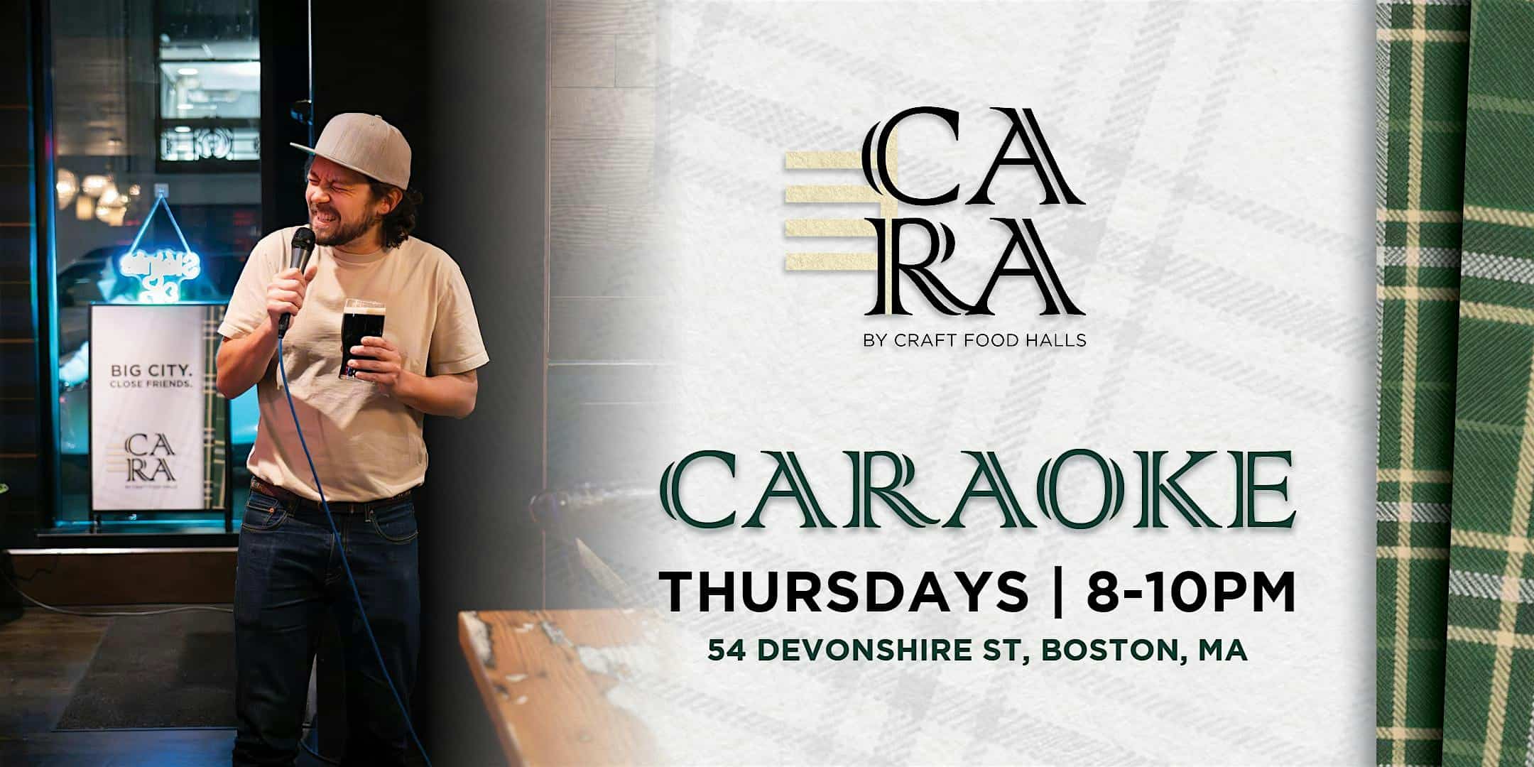 CARAOKE at CARA – Boston, MA