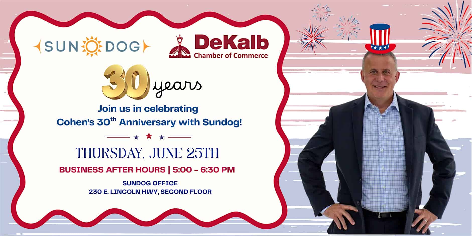 Sundog Anniversary Party & DeKalb Chamber of Commerce Business After Hours at Sundog – DeKalb, IL