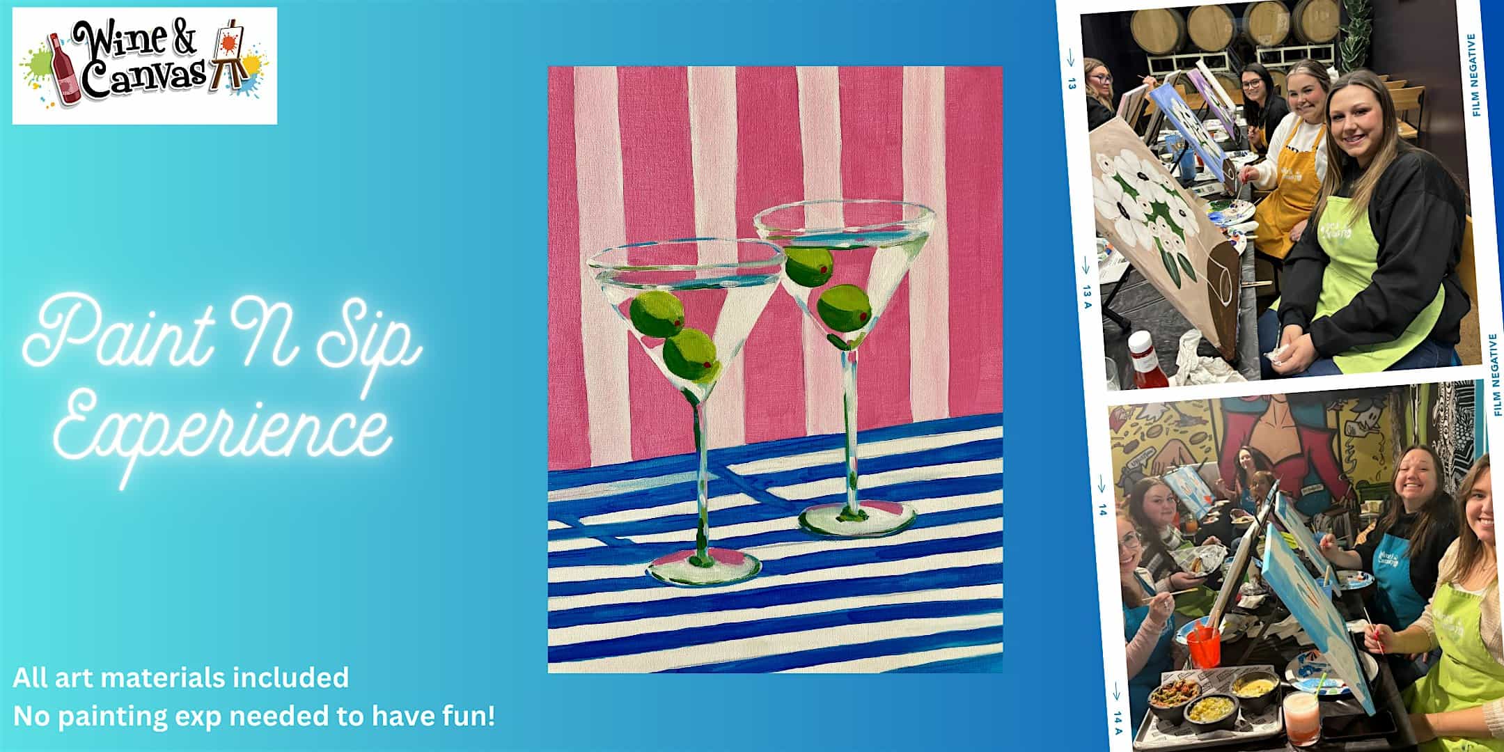 Wesley Chapel Paint and Sip Event – Martinis at La La Sangria Bar – Tampa, FL