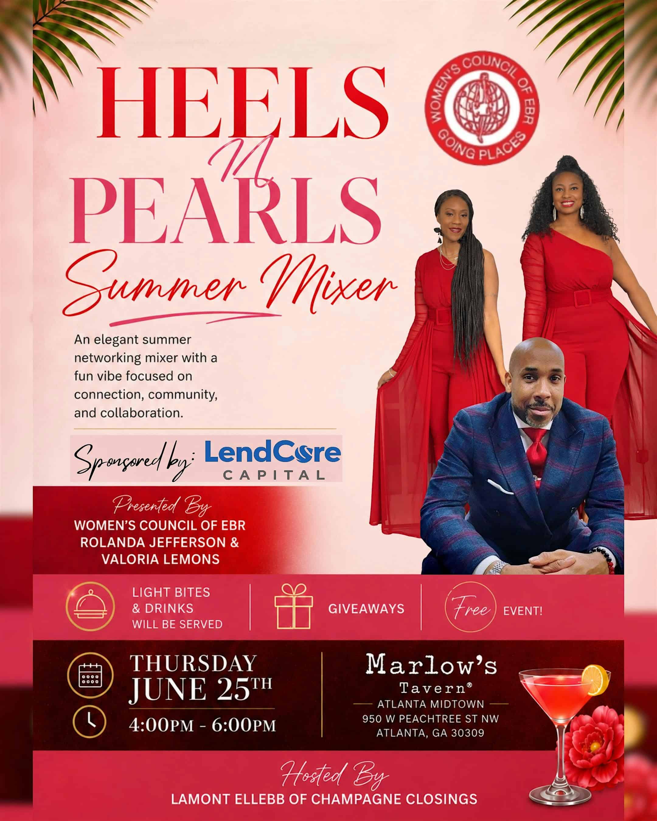 Heels & Pearls Summer Mixer at 950 W Peachtree St NW – Atlanta, GA