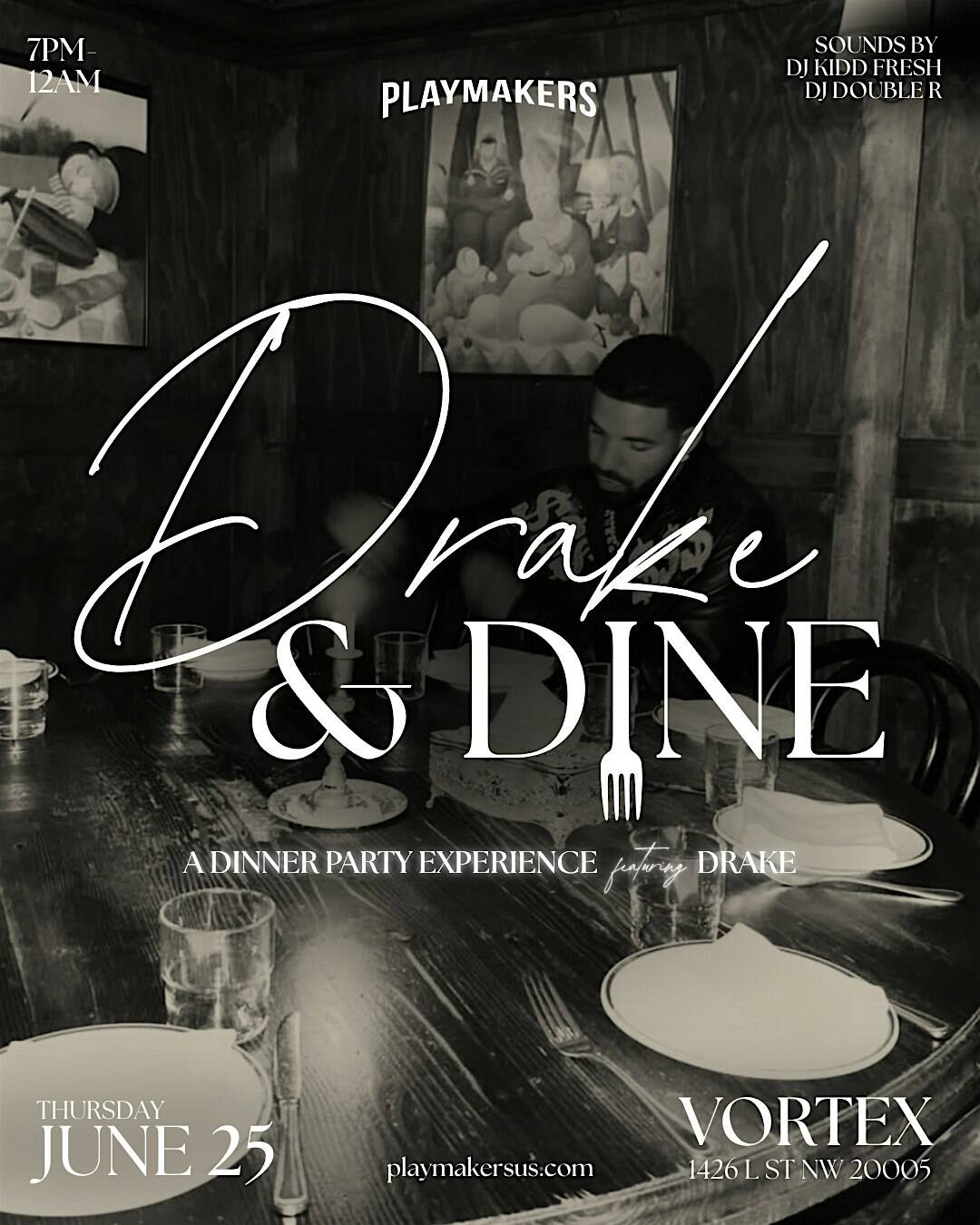 Drake & Dine at Vortex Restaurant and Lounge – Washington, DC