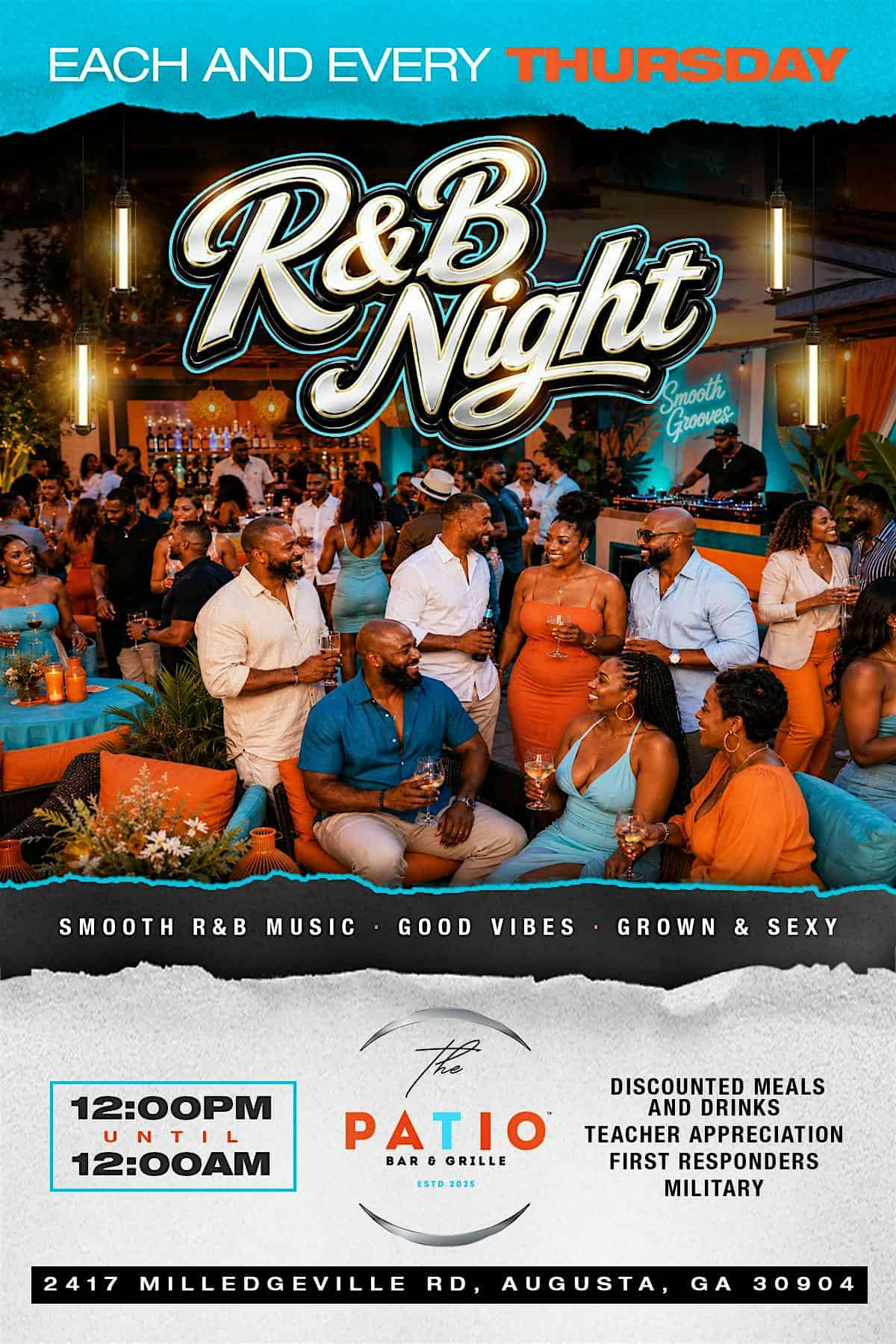 R&B NIGHT at The Patio Bar and Grille – Augusta, GA