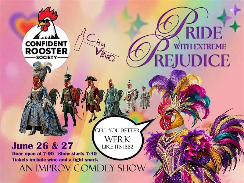 City Vino Hosts the Confident Rooster Society Improv at City Vino – Fredericksburg, VA