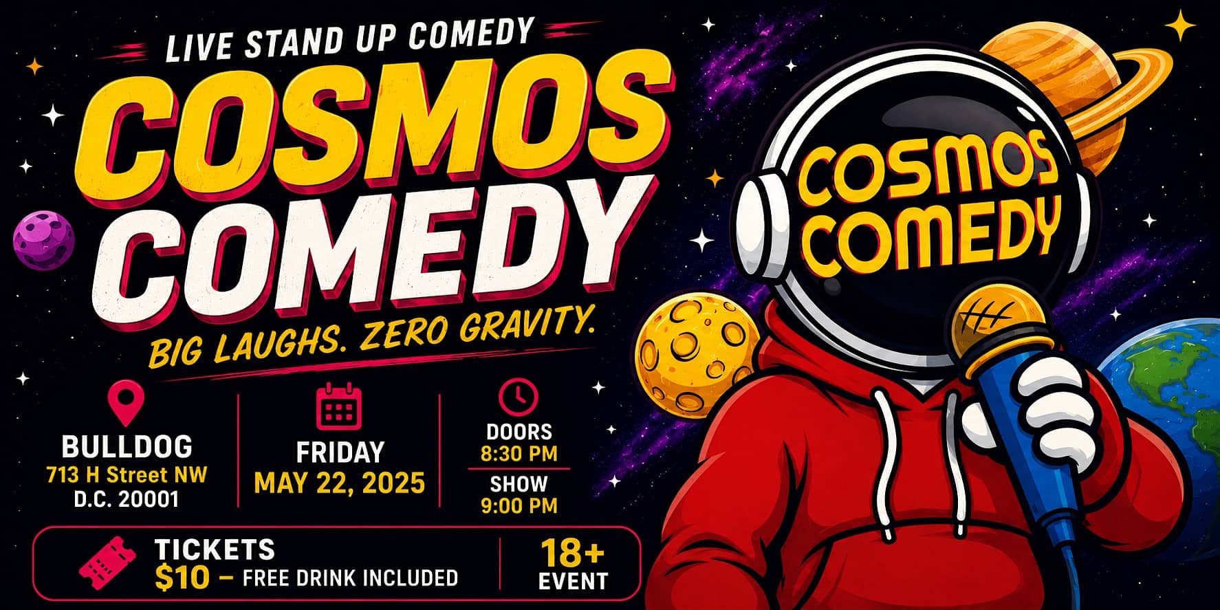 Cosmos Comedy at Bulldog – Washington, DC