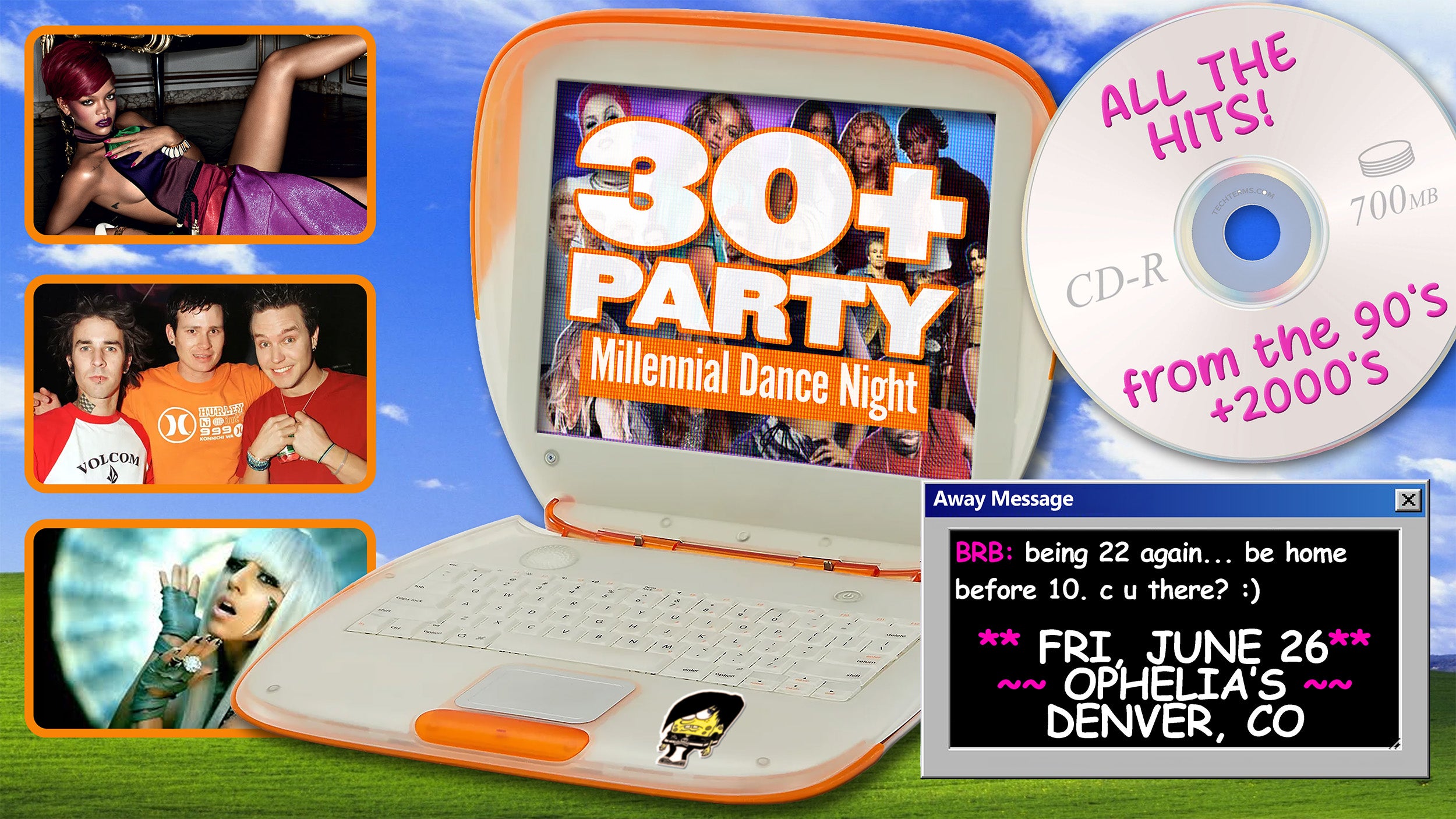 The 30+ Party *Early Show* at Ophelia’s Electric Soapbox – Denver, CO