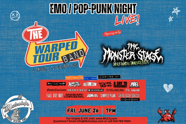 The Warped Tour Band with The Monster Stage at Mulcahy’s – Wantagh, NY