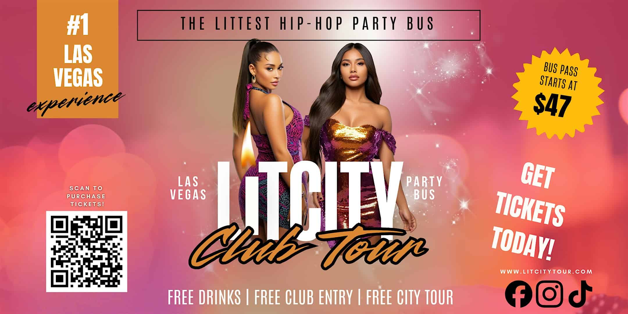 Hip Hop Club Crawl at Fremont Street Experience – Las Vegas, NV