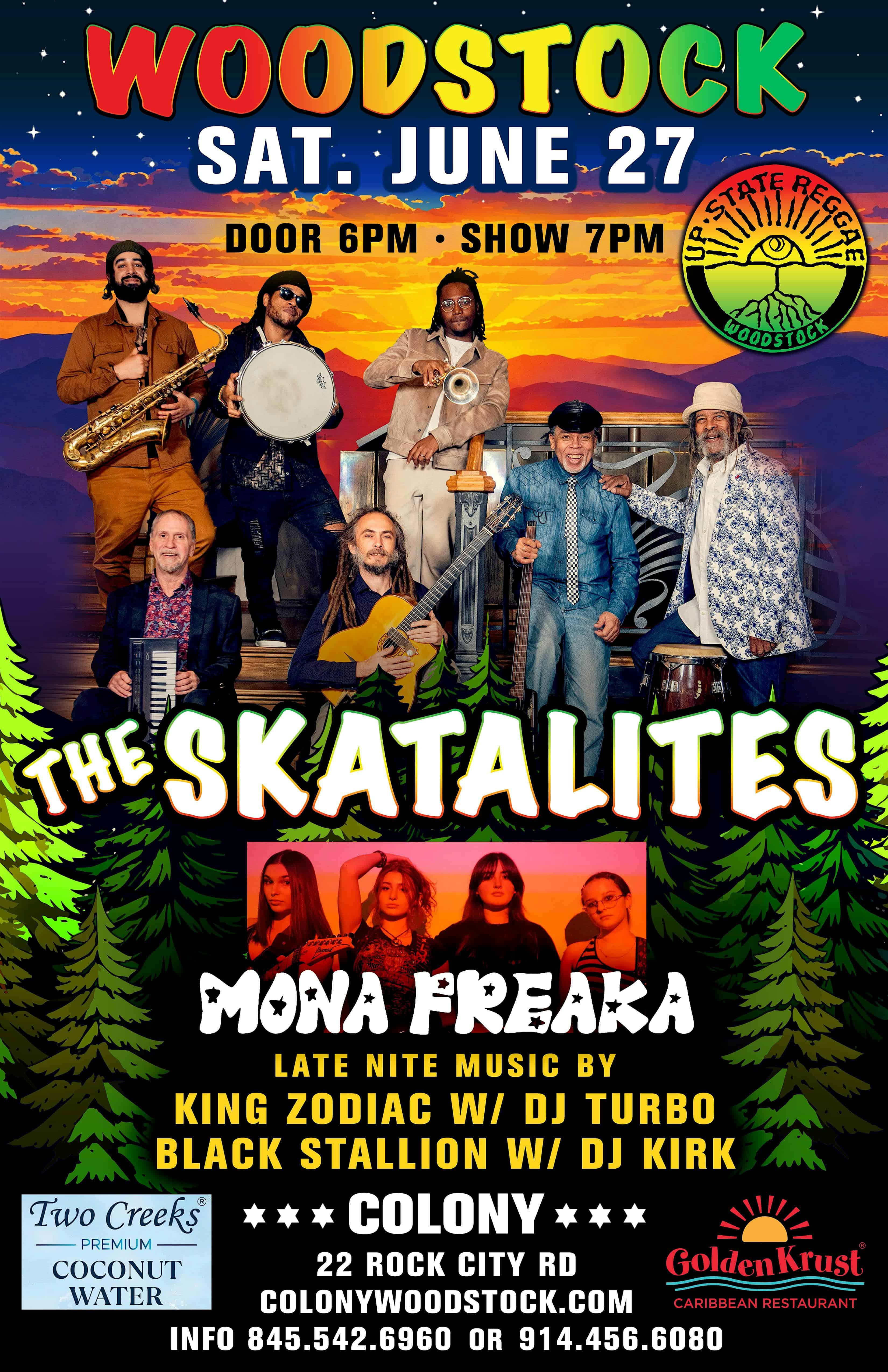 The Skatalites w/ Mona Freaka at Colony – Woodstock, NY