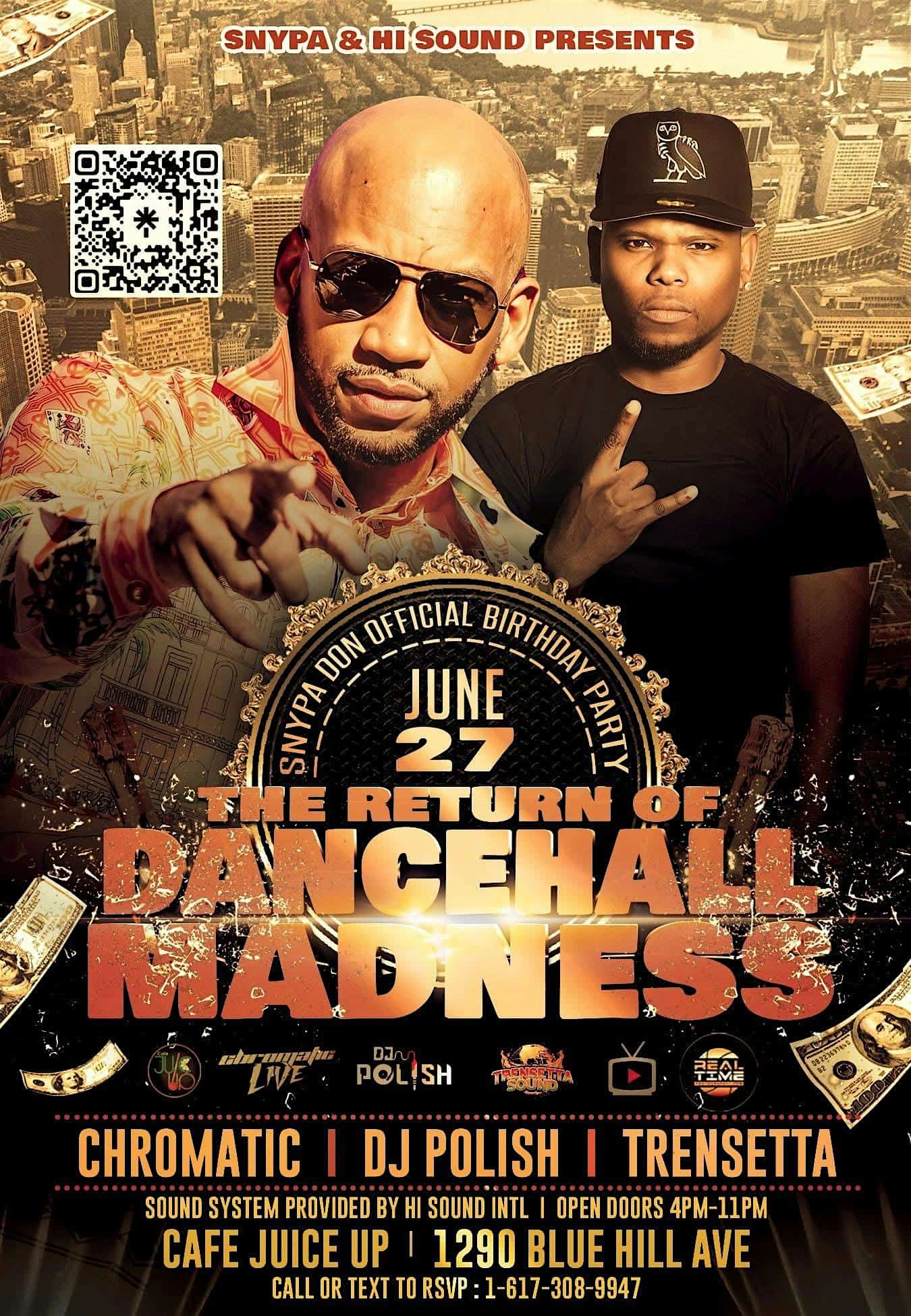 THE RETURN OF DANCEHALL MADNESS!!! at CAFE JUICEUP – Boston, MA