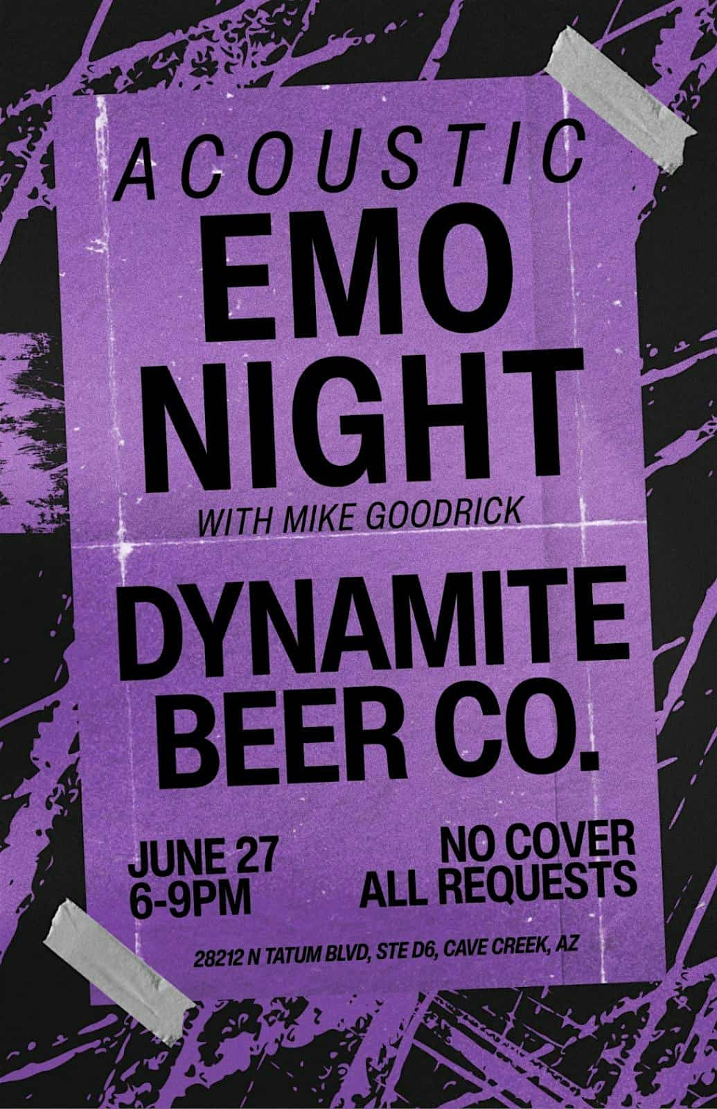 Emo Night Cave Creek AZ | Live Music at Dynamite Beer Co | Pop-Punk Night at Dynamite Beer Co. – Cave Creek, AZ