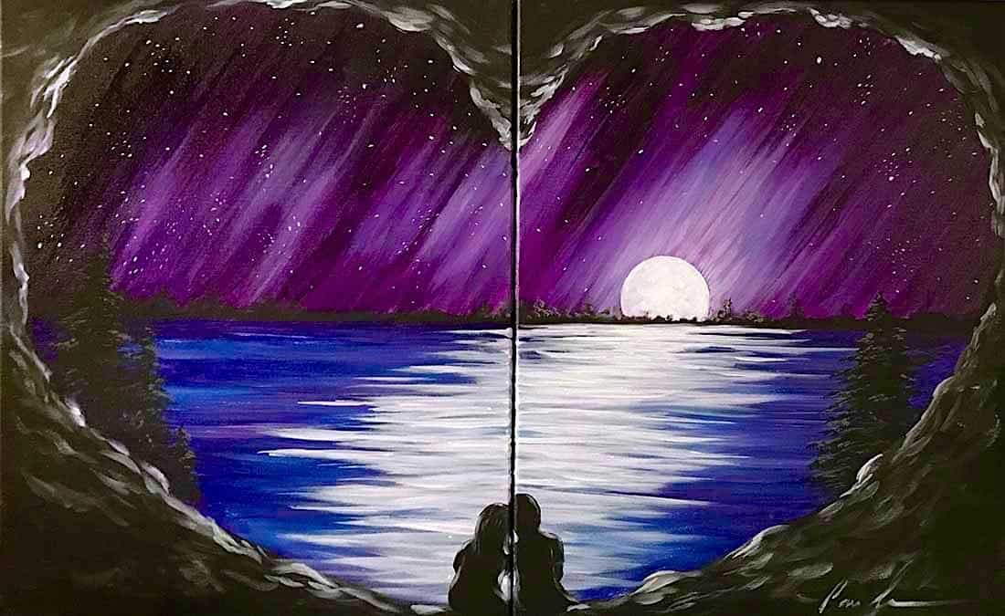 Toledo Date Night Paint and Sip Party – Lovers Cave at Wine and Canvas Toledo – Toledo, OH