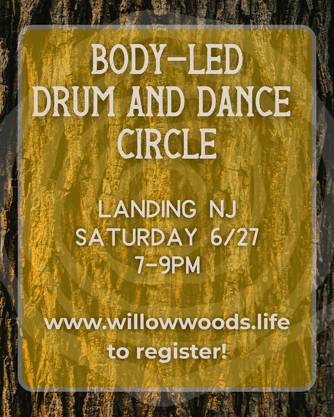 Drum and Dance Circle at 19 Washington St – Roxbury Township, NJ